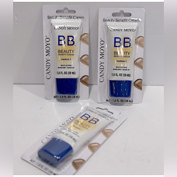 Candy Moyo Beauty Benefit B.B. Cream Foundation Medium 1  - Lot Of (3) 1.0 FL OZ - Picture 3 of 4